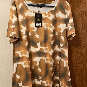NWT Cow Print Top Size XL
